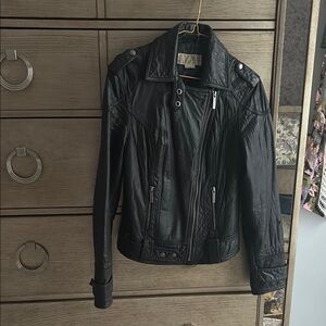 Michael Kors leather jacket, size S/p